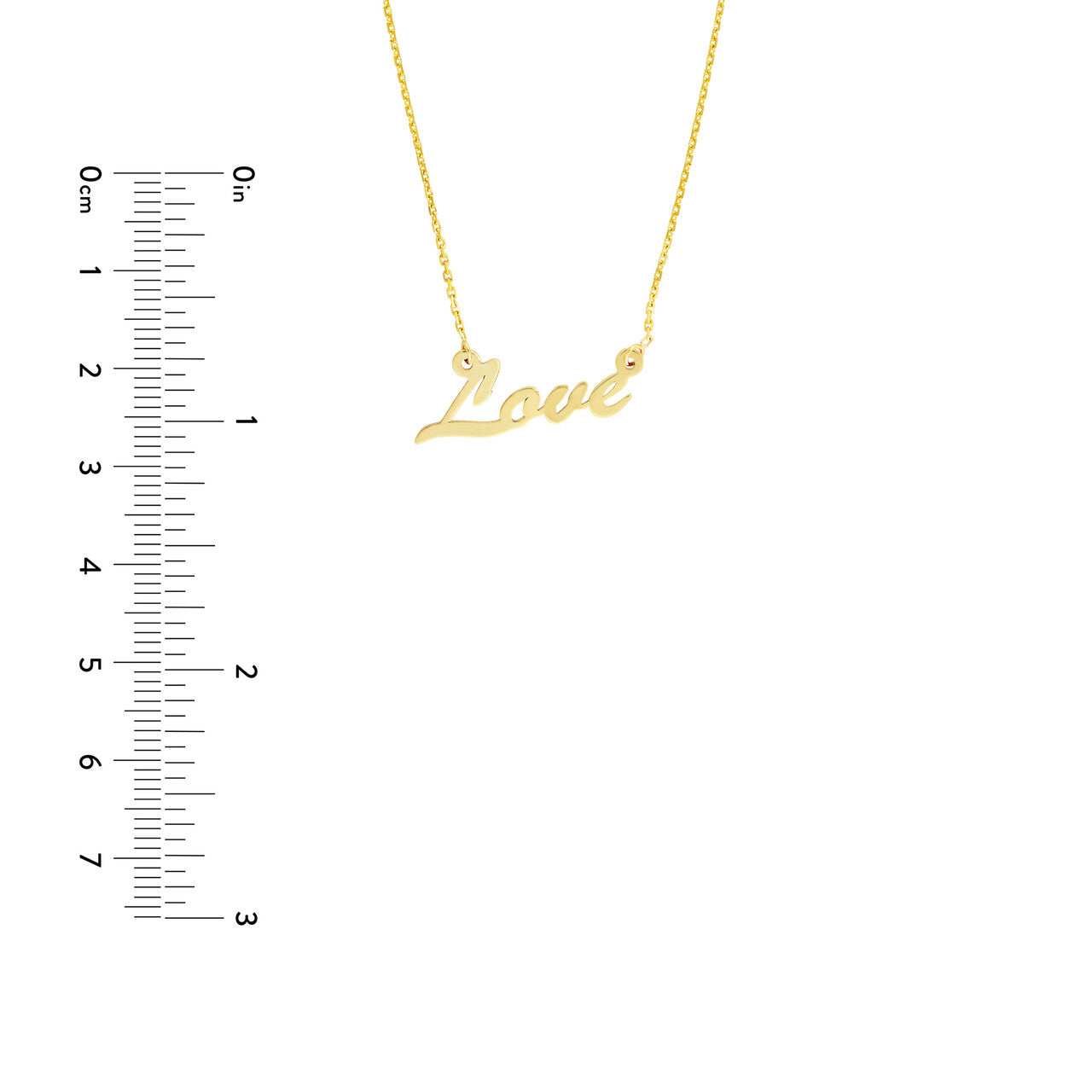 14k Gold Love Necklace