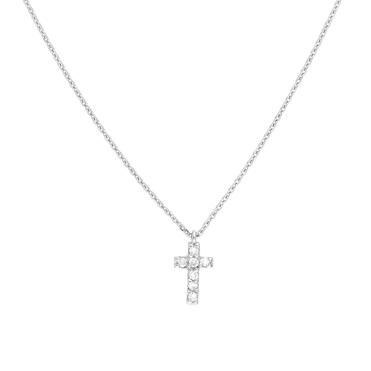 14k Gold Mini Diamond Cross