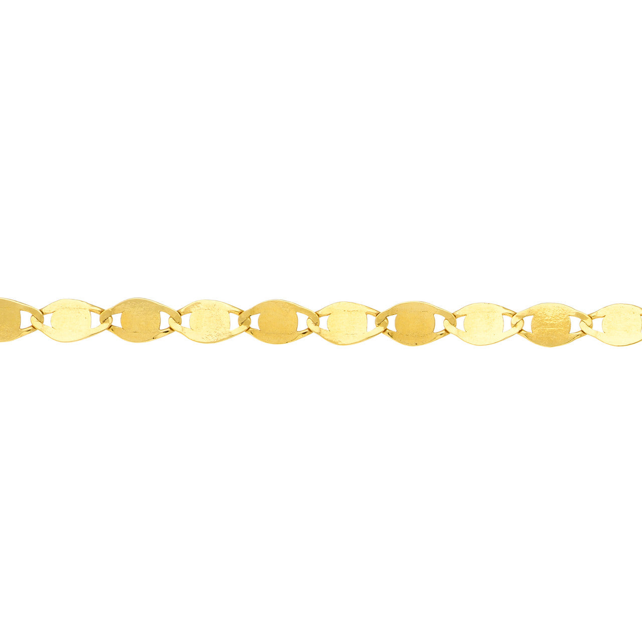 14k Gold Sequin Anklet