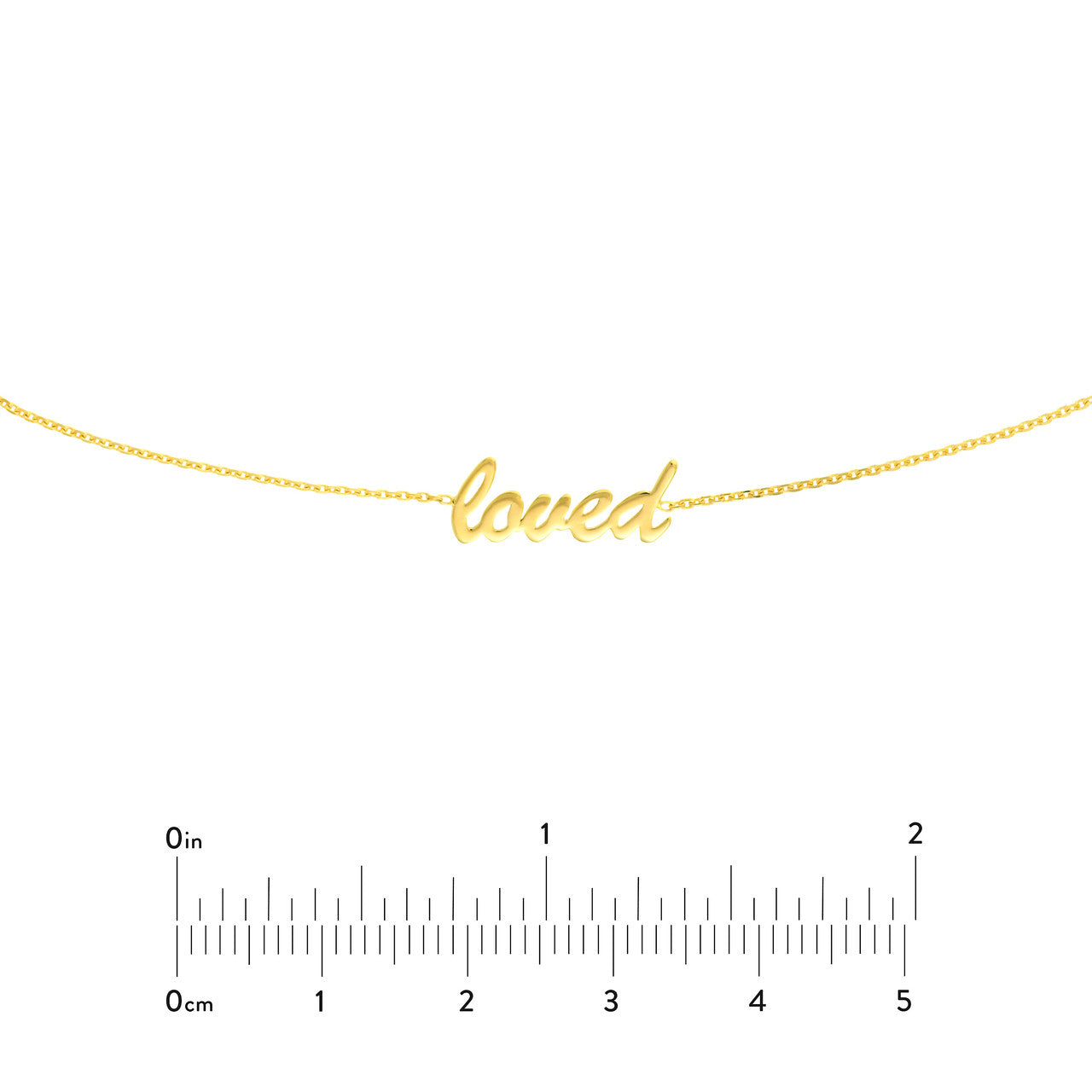 14k Gold Loved Necklace