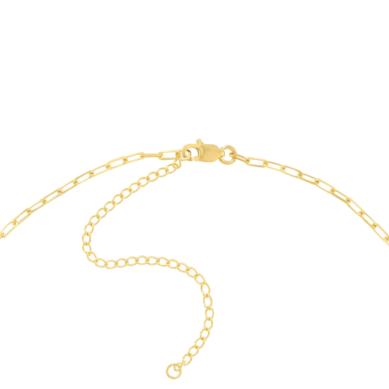 14k Gold Adjustable Paperclip Choker
