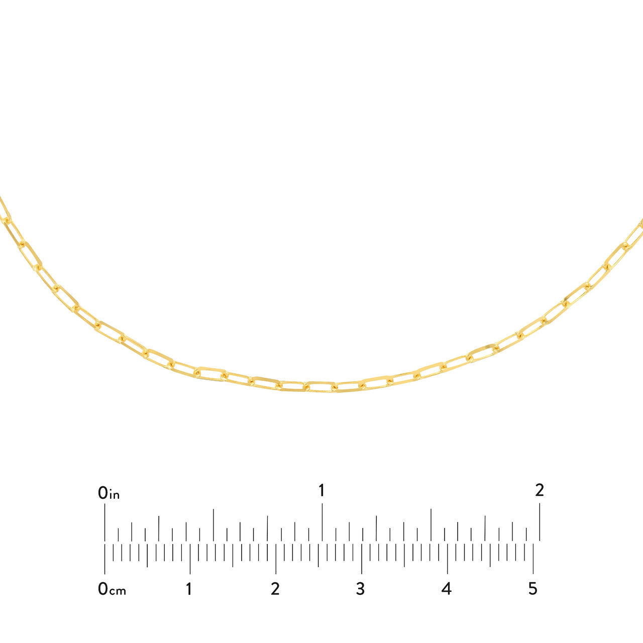14k Gold Adjustable Paperclip Choker