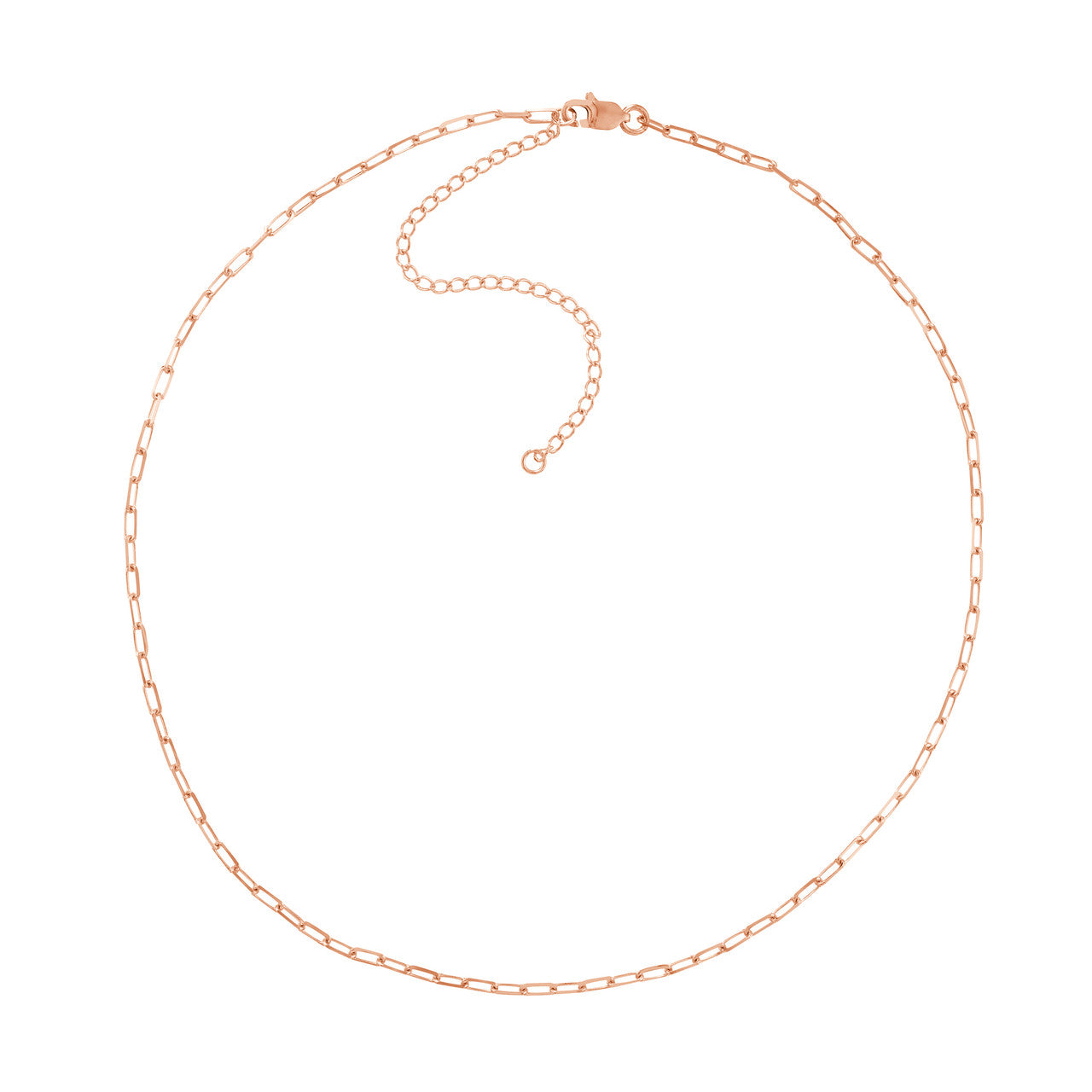 14k Gold Adjustable Paperclip Choker