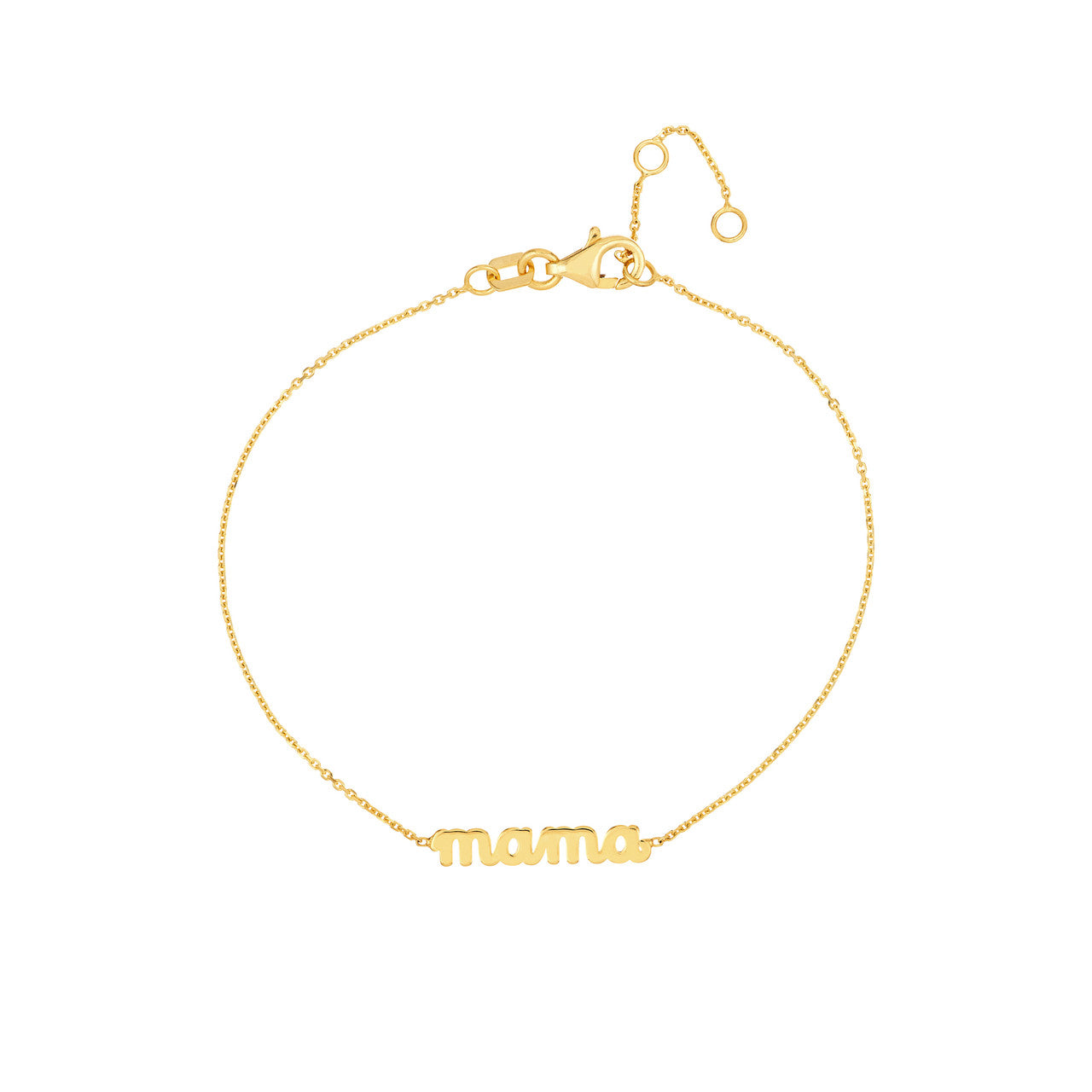 14k Gold Mama Bracelet