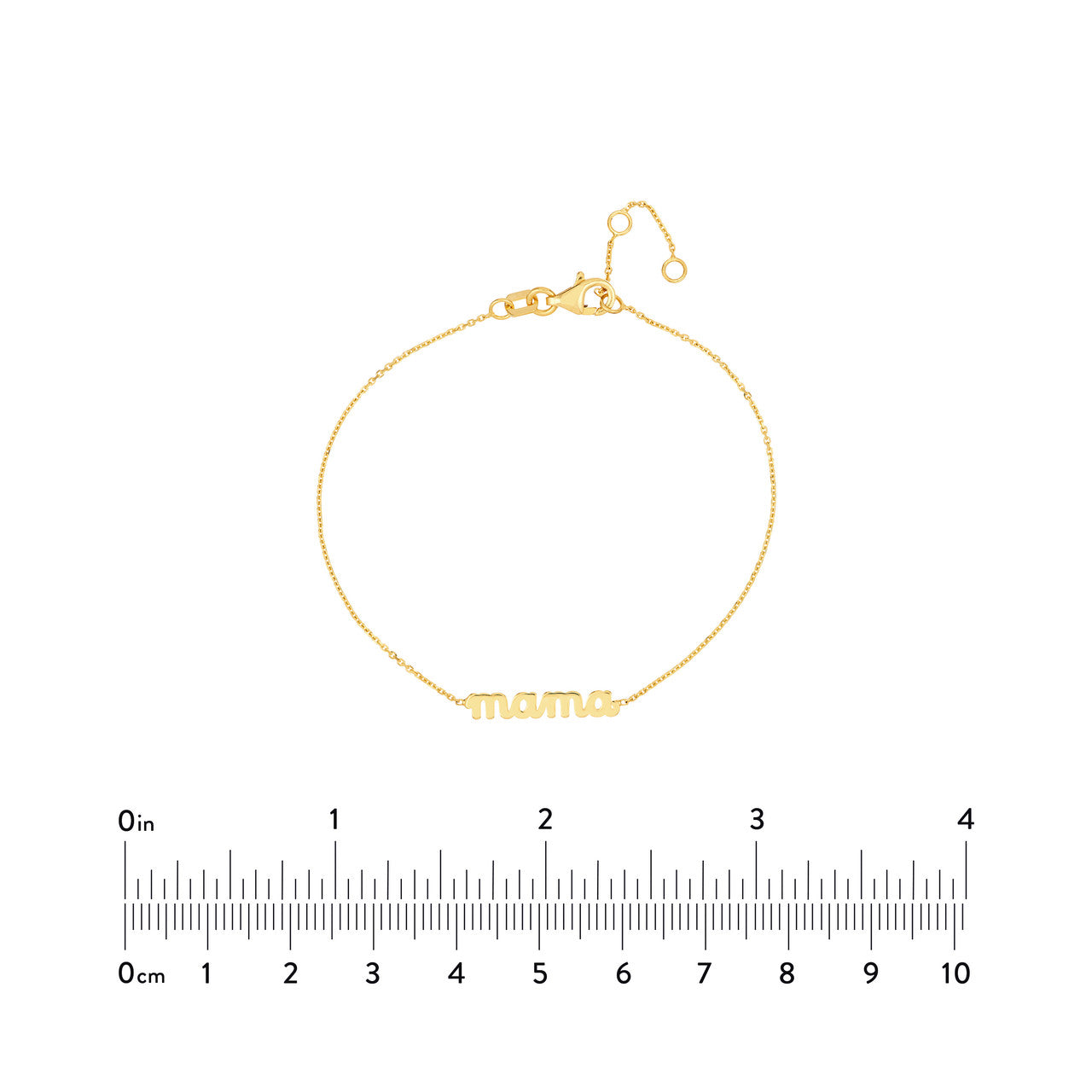 14k Gold Mama Bracelet
