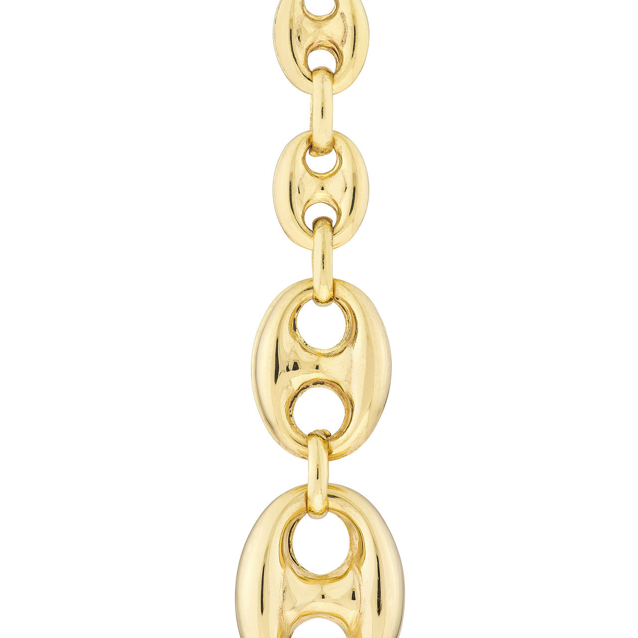 14k Gold Puff Oval Drop Earrings