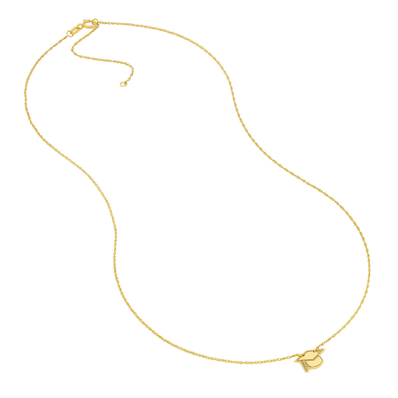 14k Gold graduate Hat Necklace