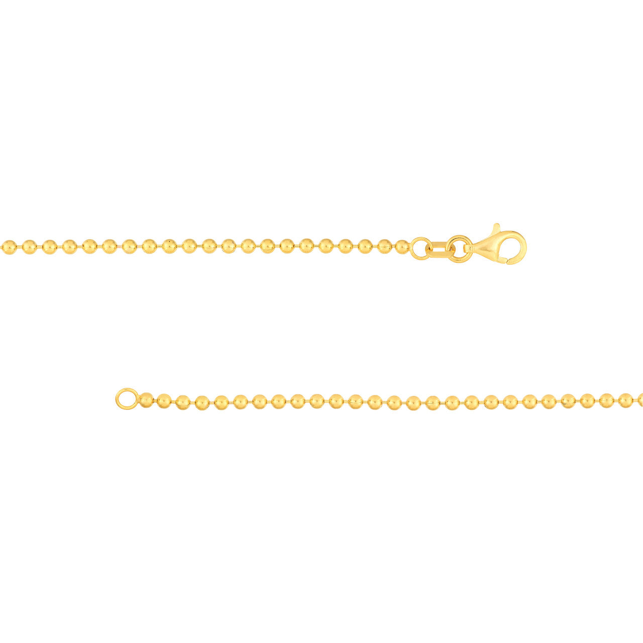 14k Gold Diamond Love Bead Bracelet