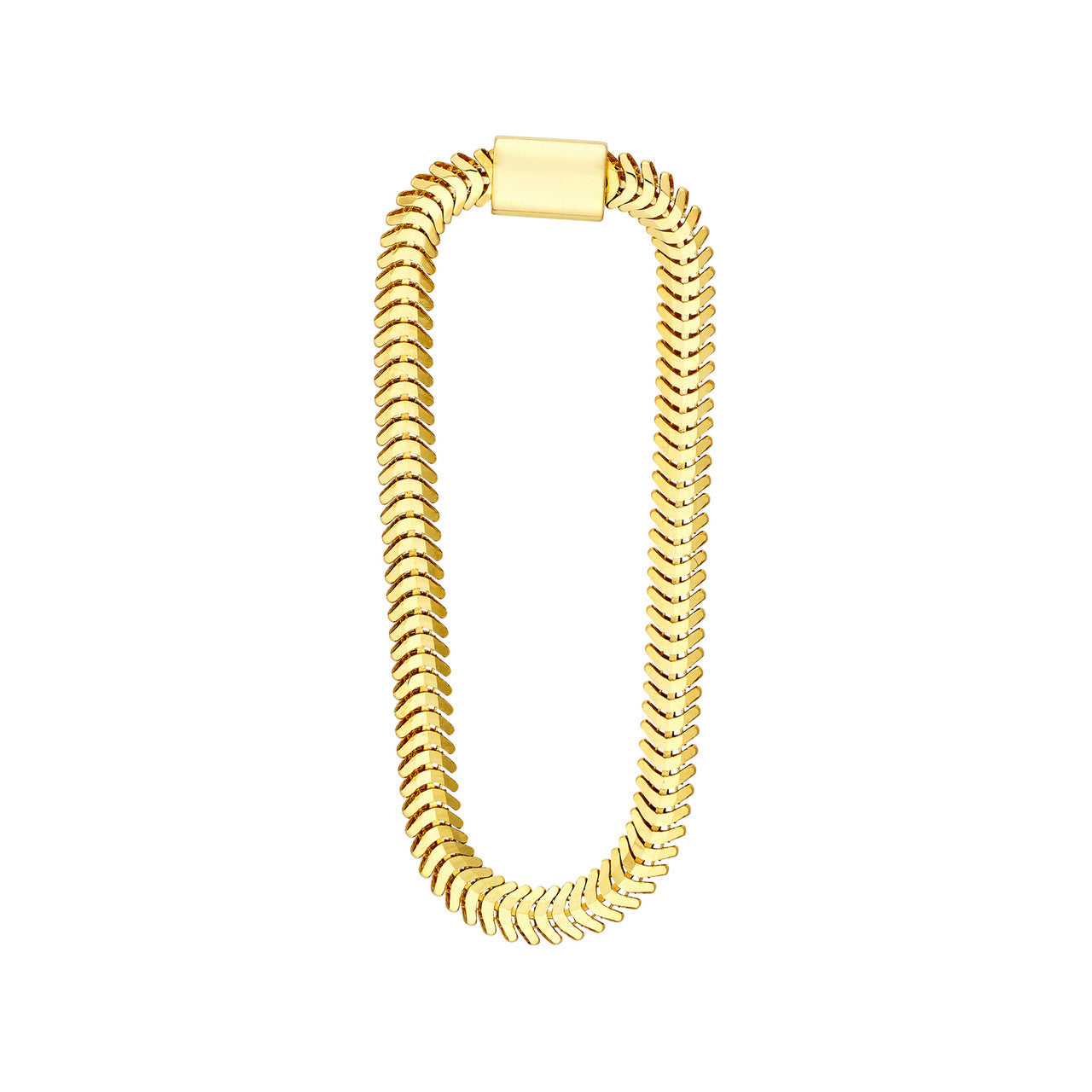 14k Gold Loop Snake Chain Earrings