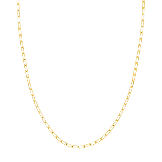 14k Gold 3mm Paperclip Chain