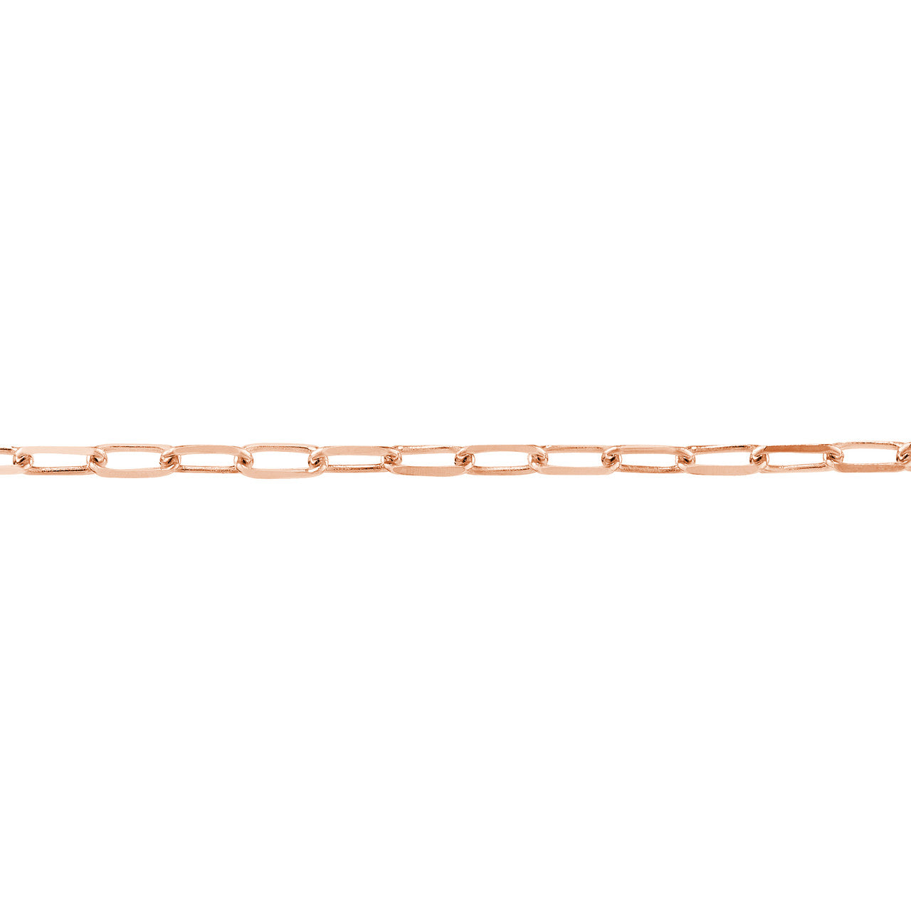 14k Paperclip Dainty Bracelet - Rose Gold