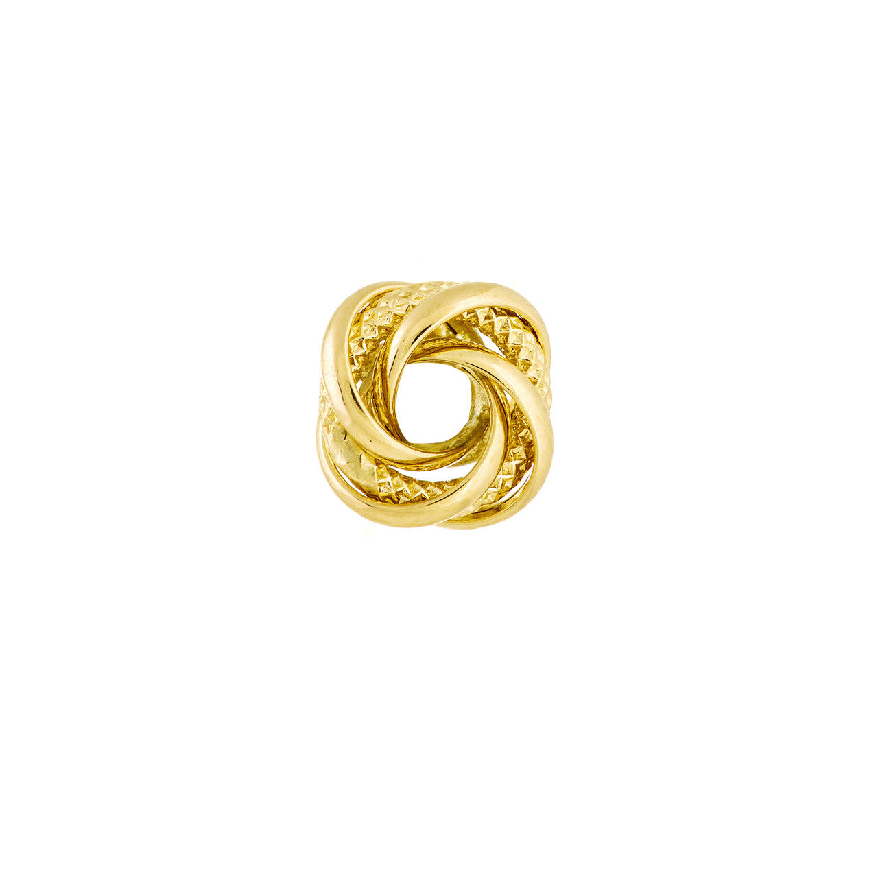 14k Gold Open Love Knot Earrings