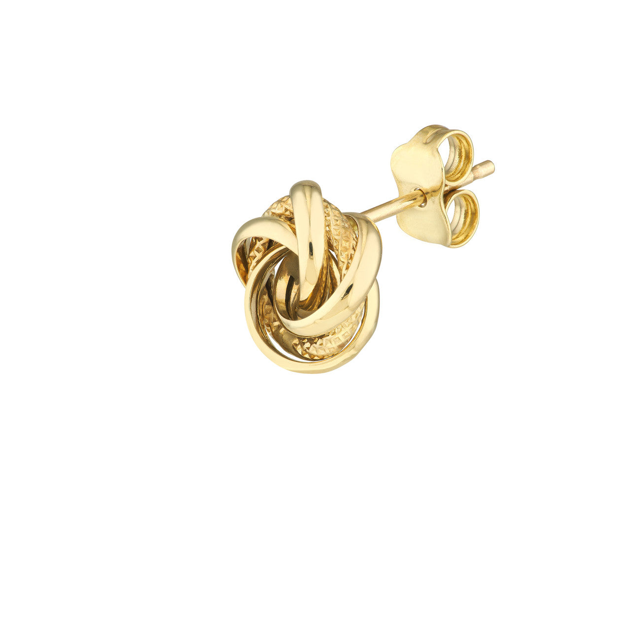 14k Gold Open Love Knot Earrings