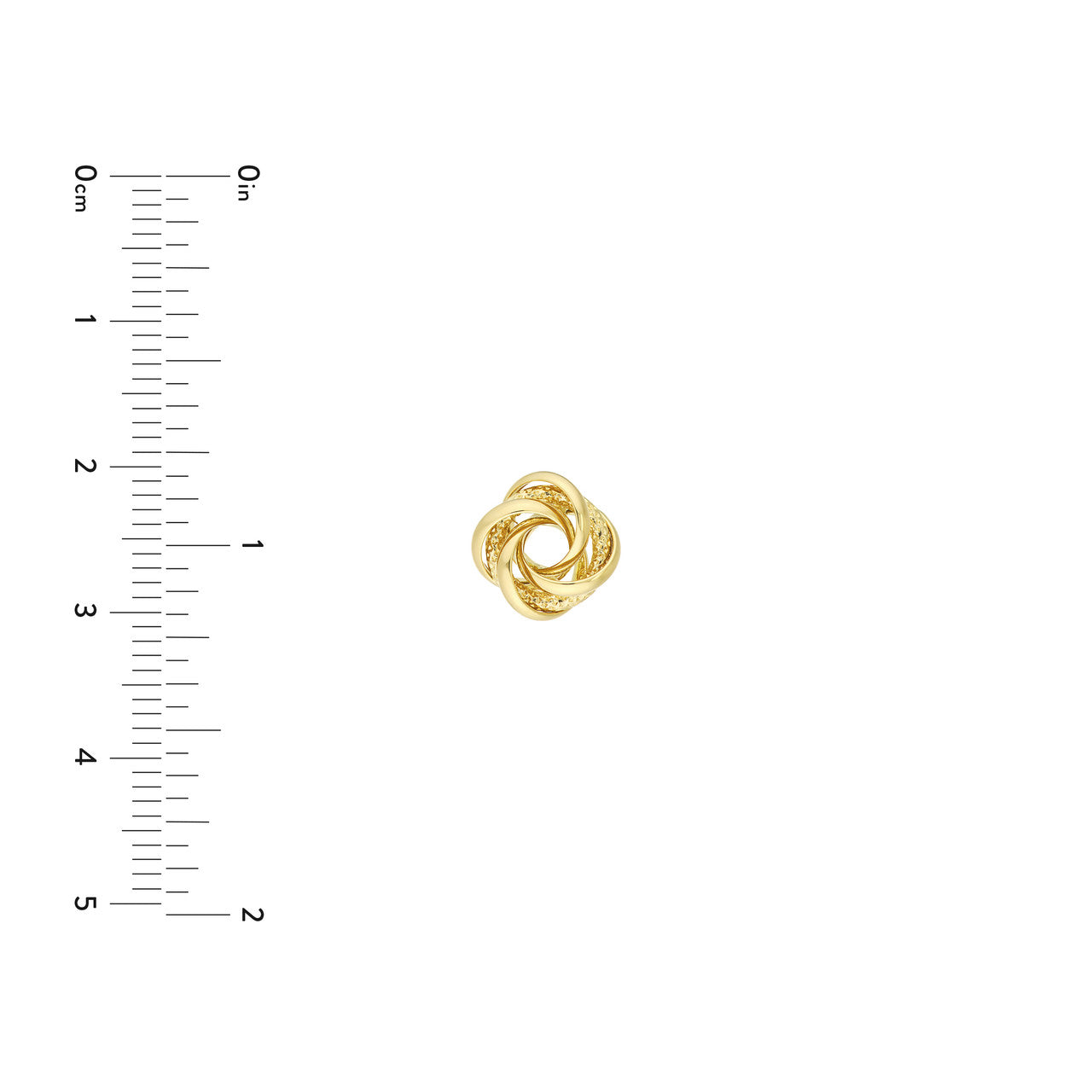 14k Gold Open Love Knot Earrings