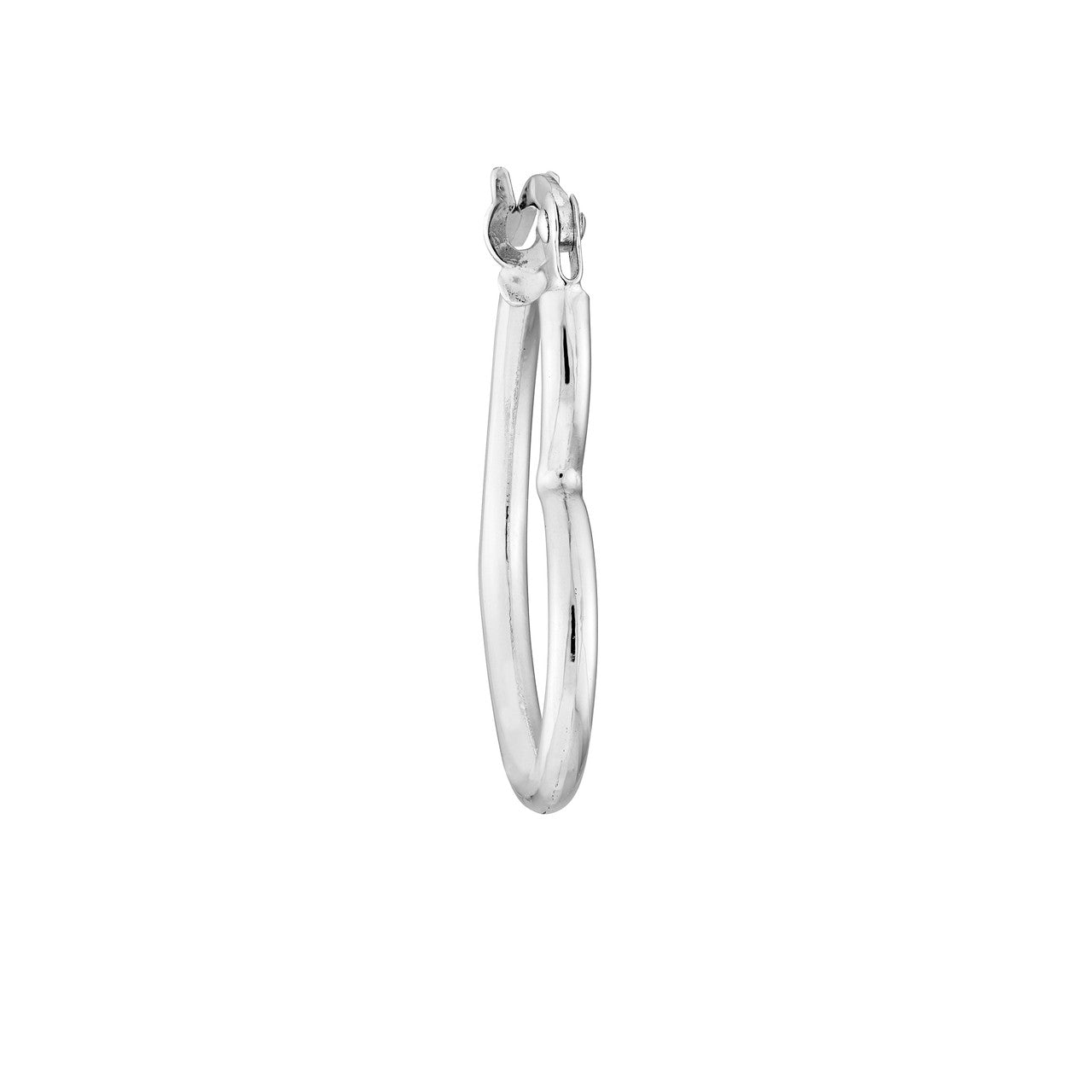 14k Gold Heart Shaped Hoop Earrings