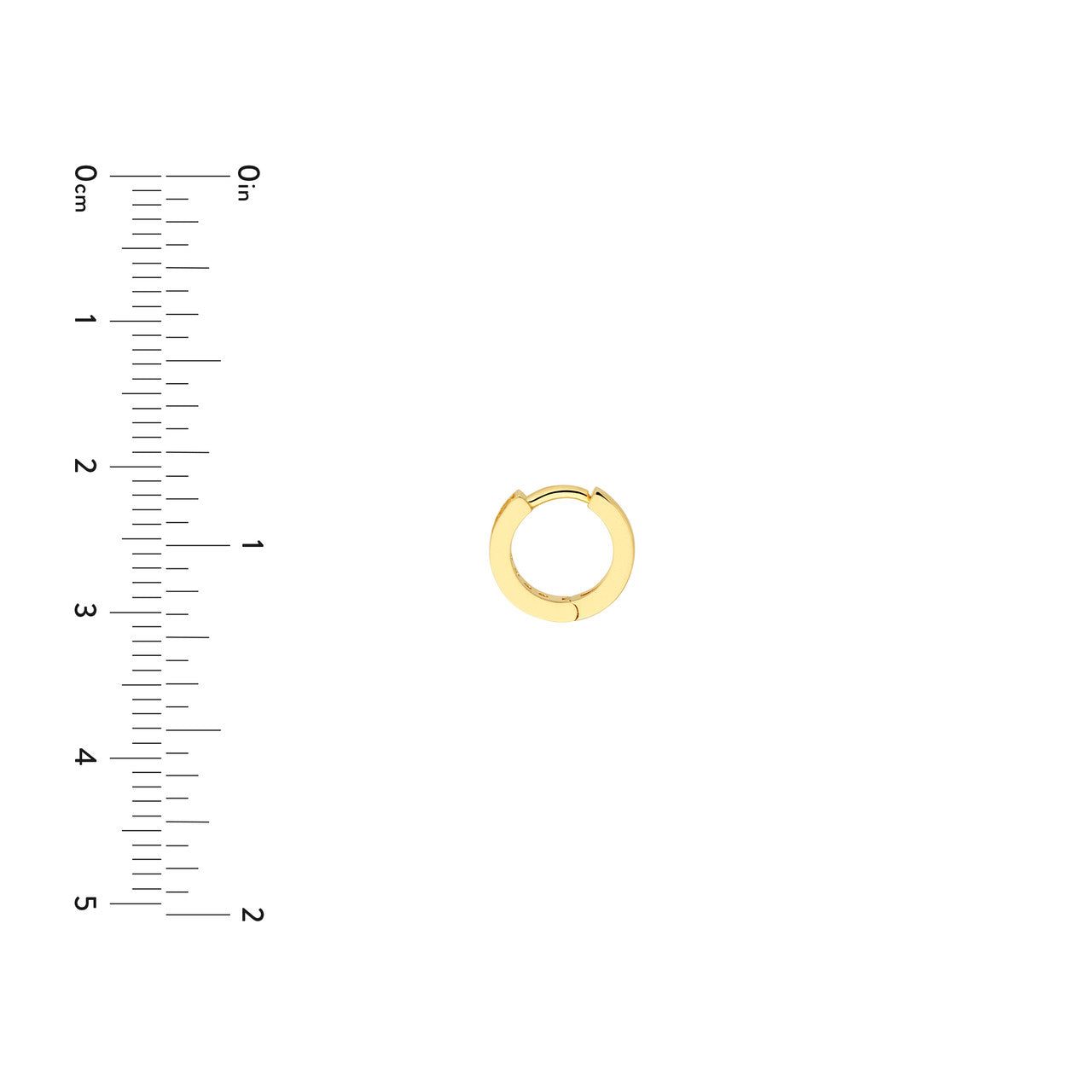 14k Gold .15tw Diamond Huggie Earrings