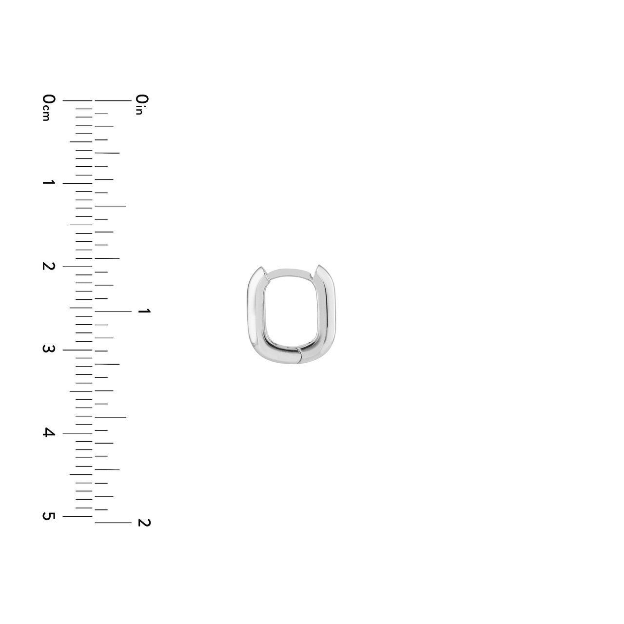 14k Elongated Huggie Earrings