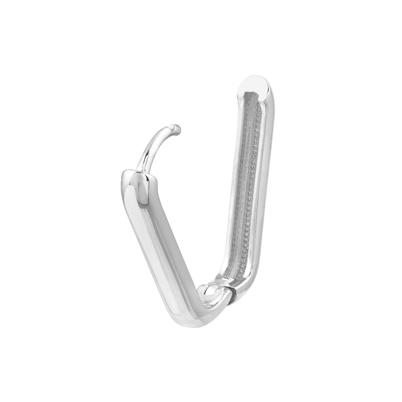 14K Elongated Hoop Earrings