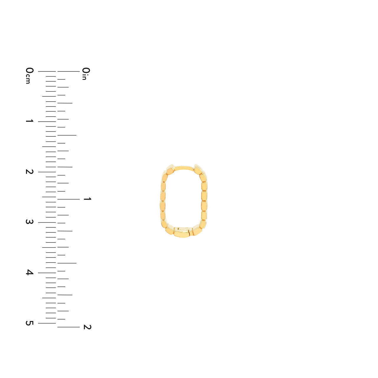 14k Gold Ribbed Earrings