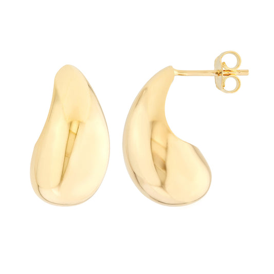 14k Best Selling Gold Puffy Teardrop Earrings