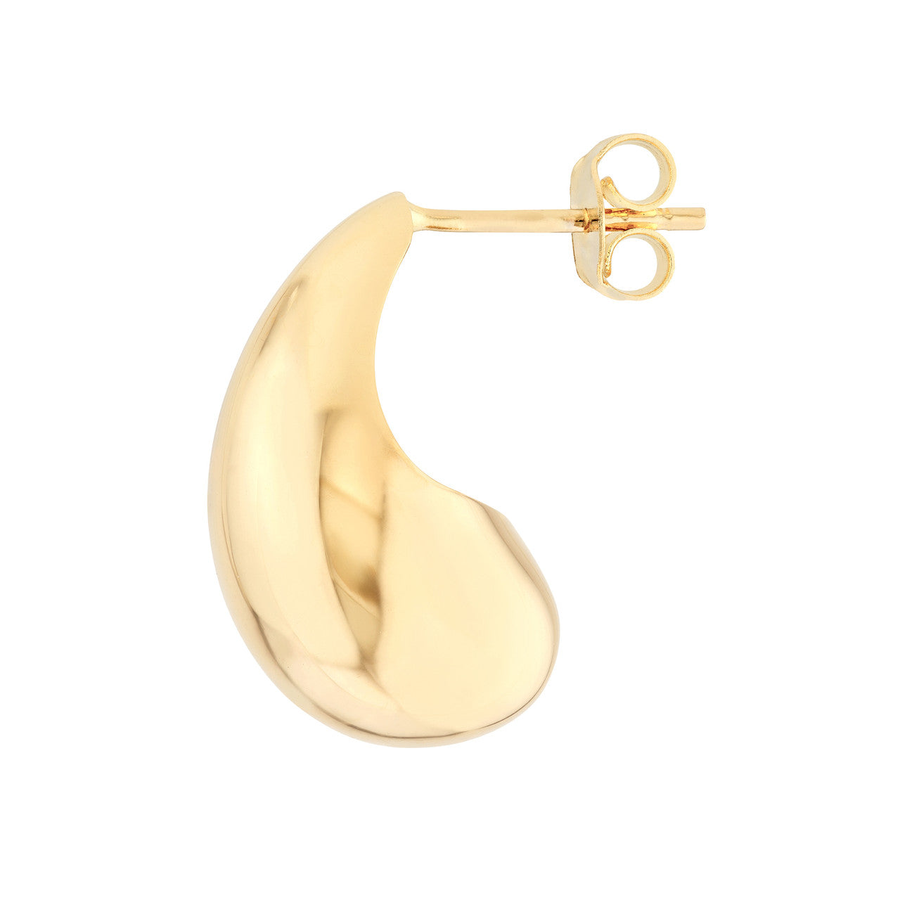 14k Best Selling Gold Puffy Teardrop Earrings