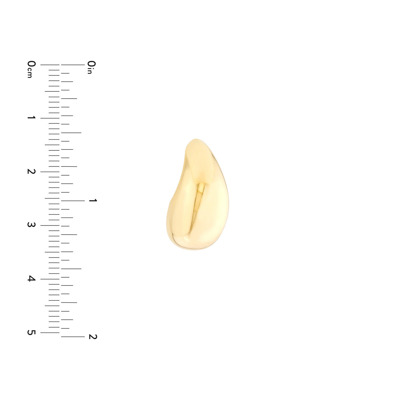 14k Best Selling Gold Puffy Teardrop Earrings