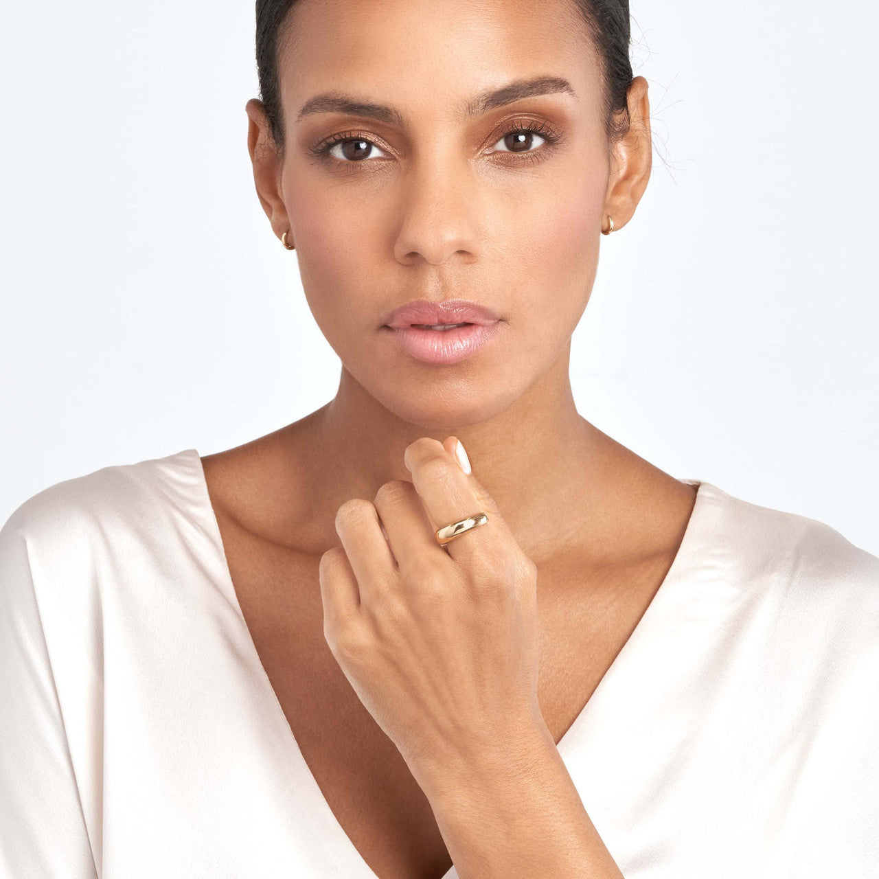 14k Gold Domed Ring