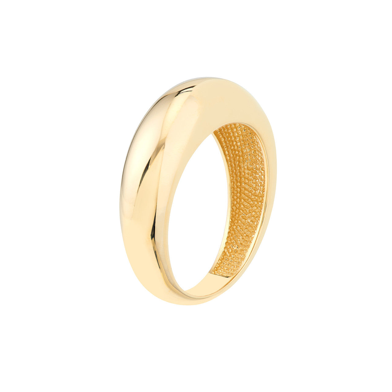 14k Gold Domed Ring