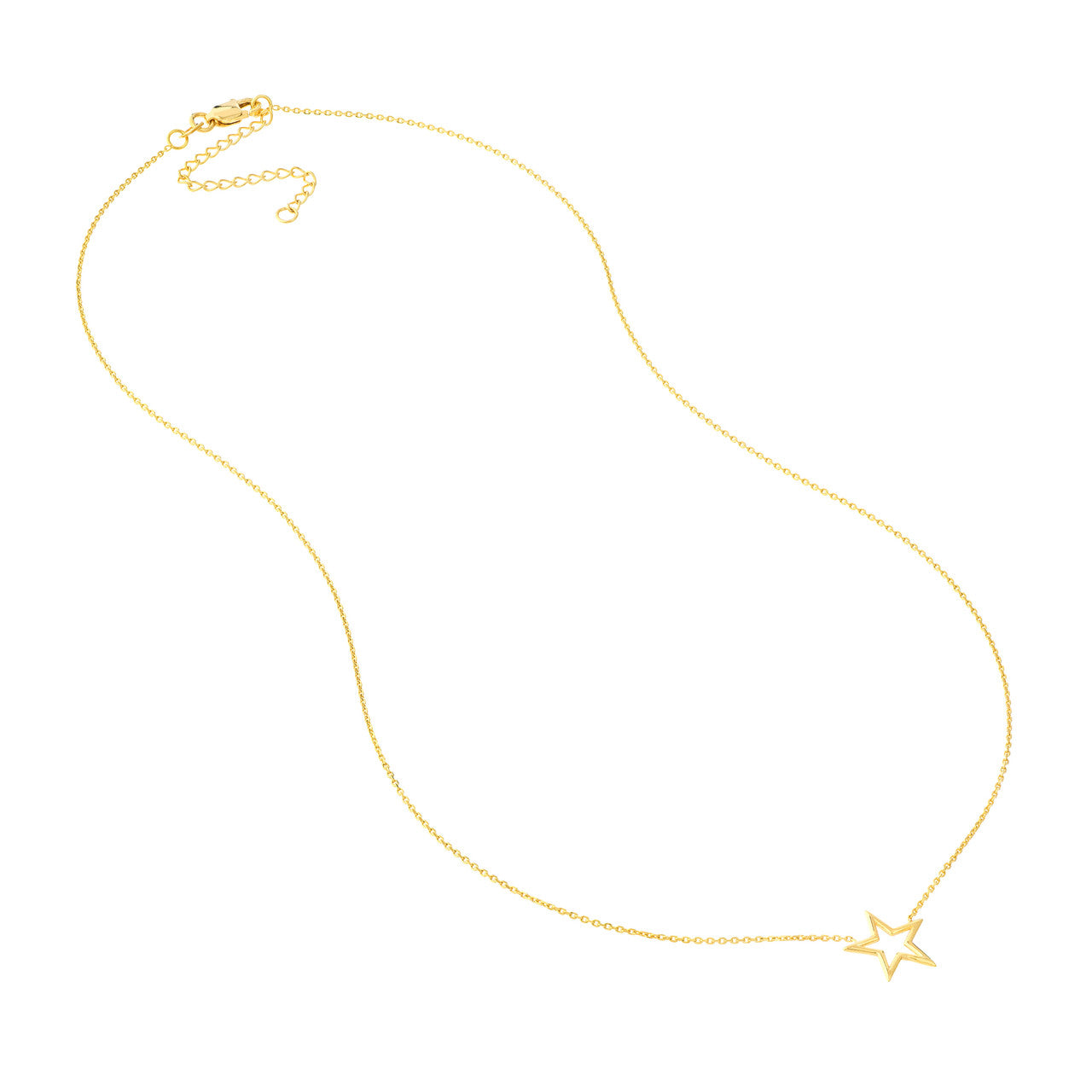 14k Gold Star Necklace