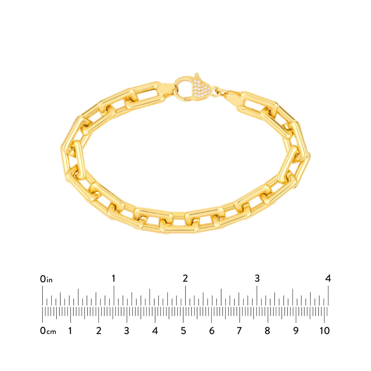 14k Gold Chunky Link Bracelet