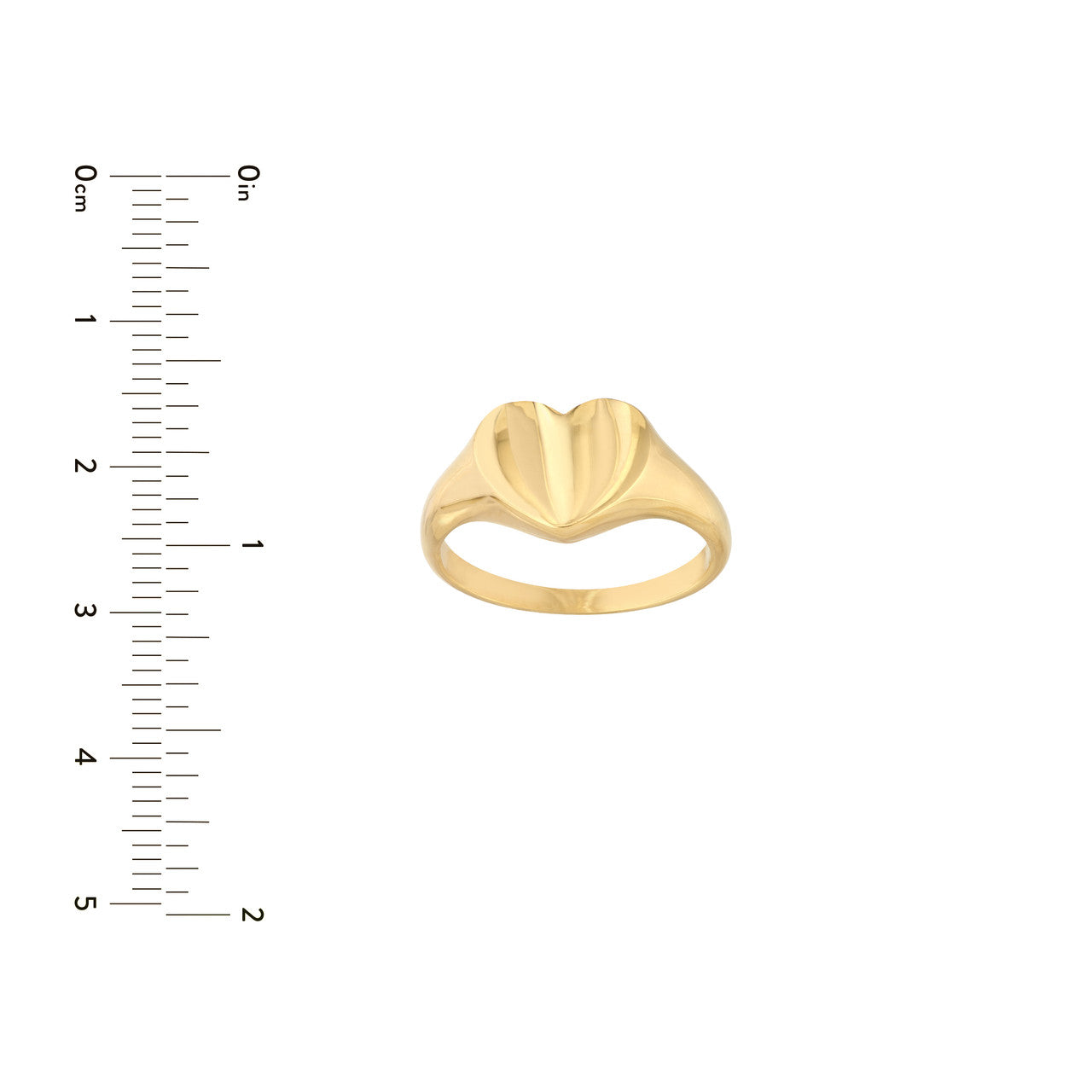 14k Gold Heart Ring