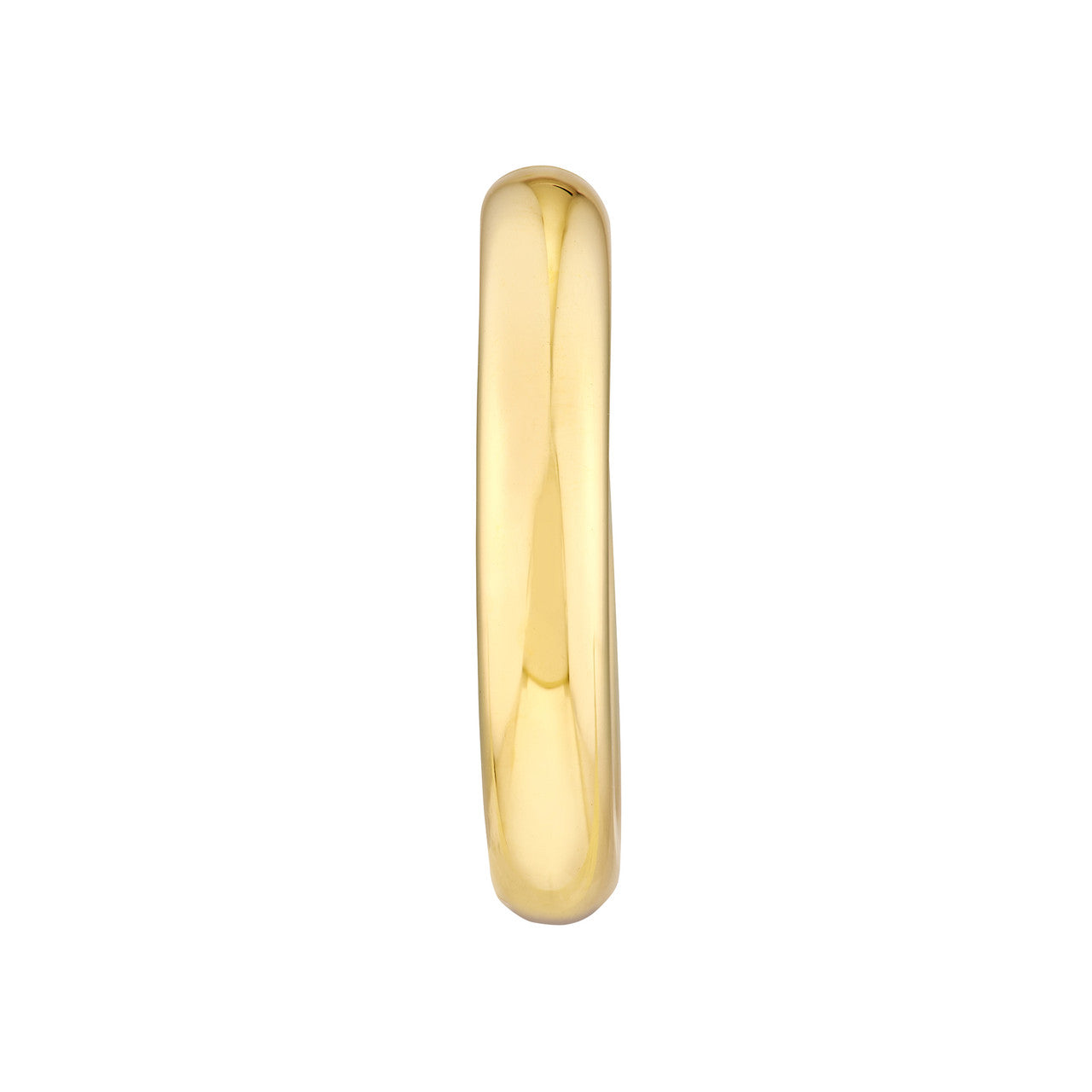 14k Gold Bold Tube Hoop Earrings