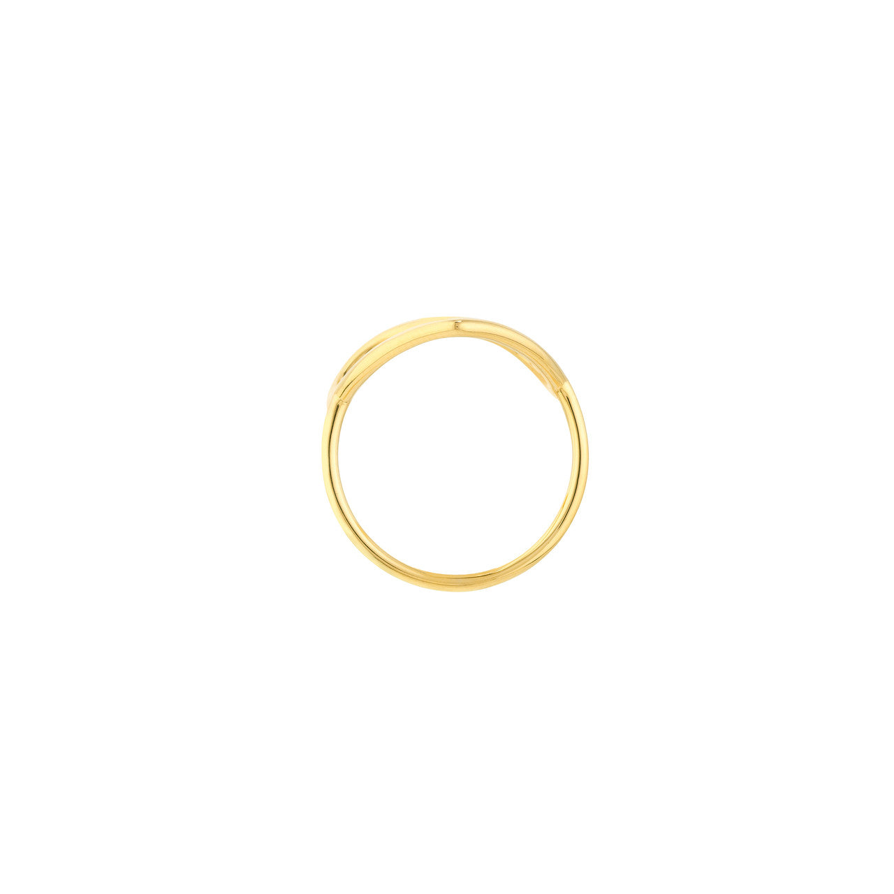 14k Gold Open Heart Ring