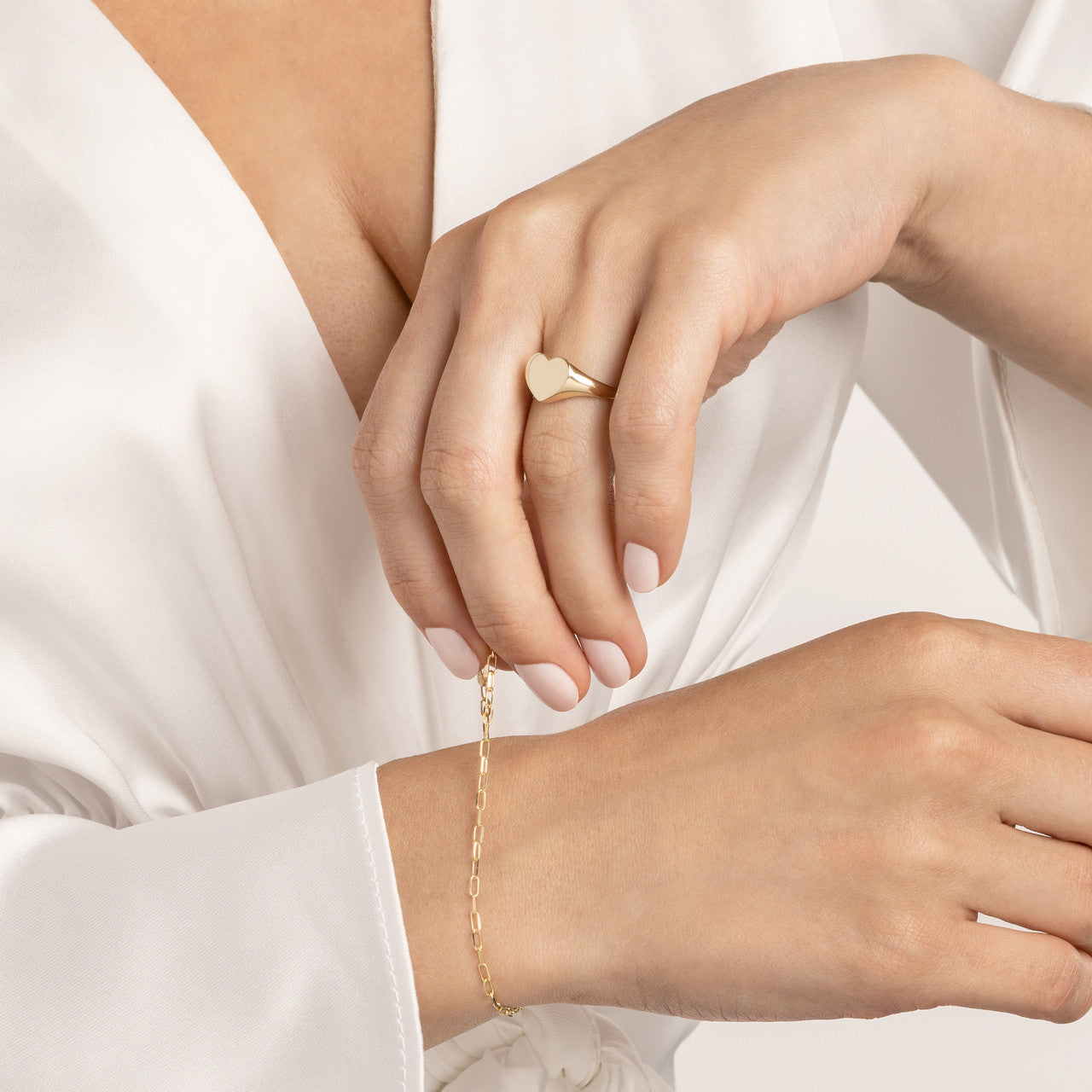 14k Gold Heart Ring