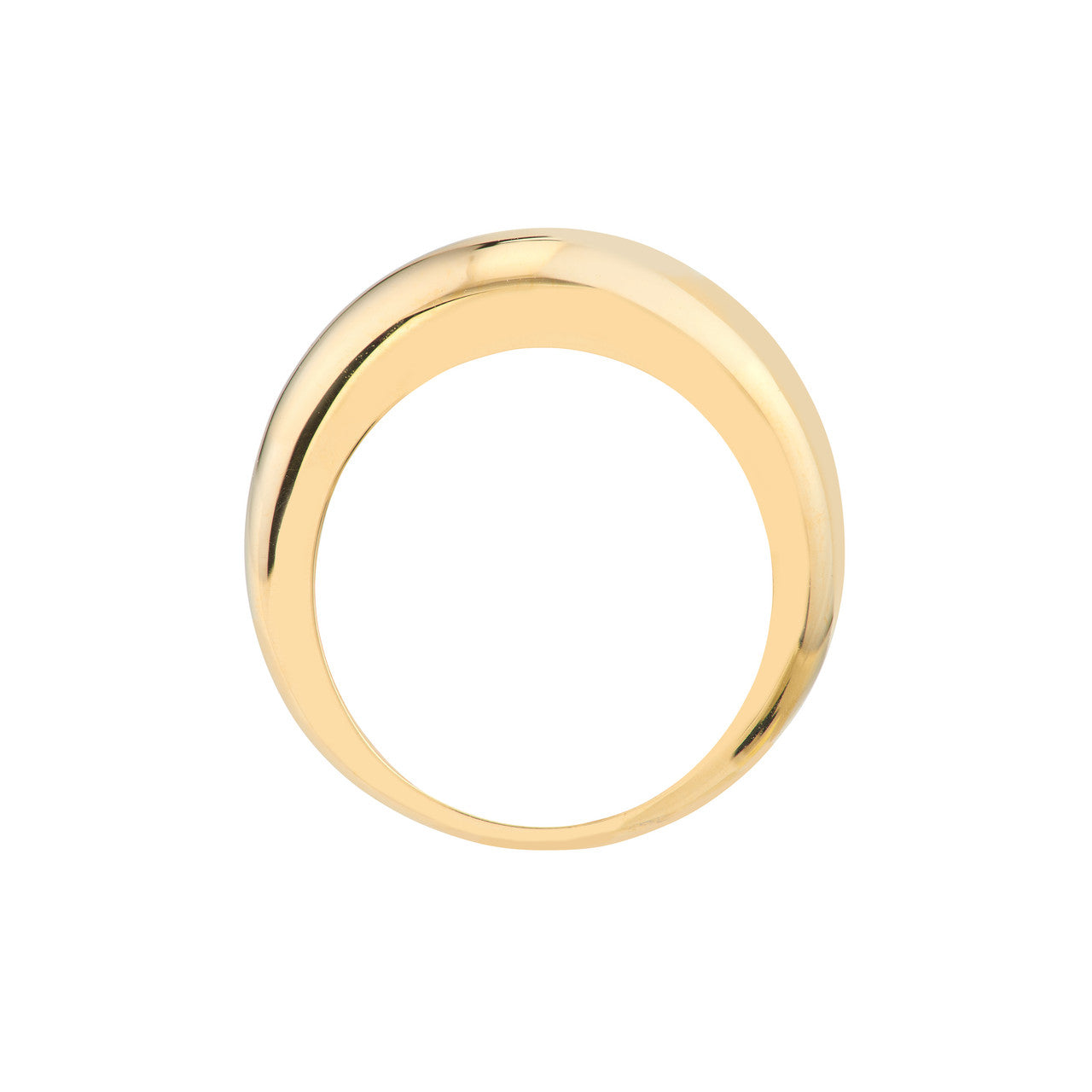 14k Gold Domed Ring