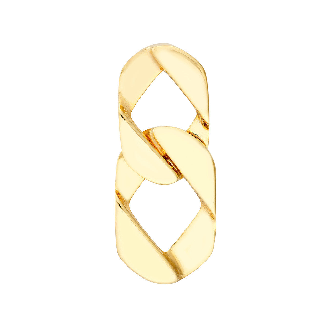 14k Gold Miami Link Earrings