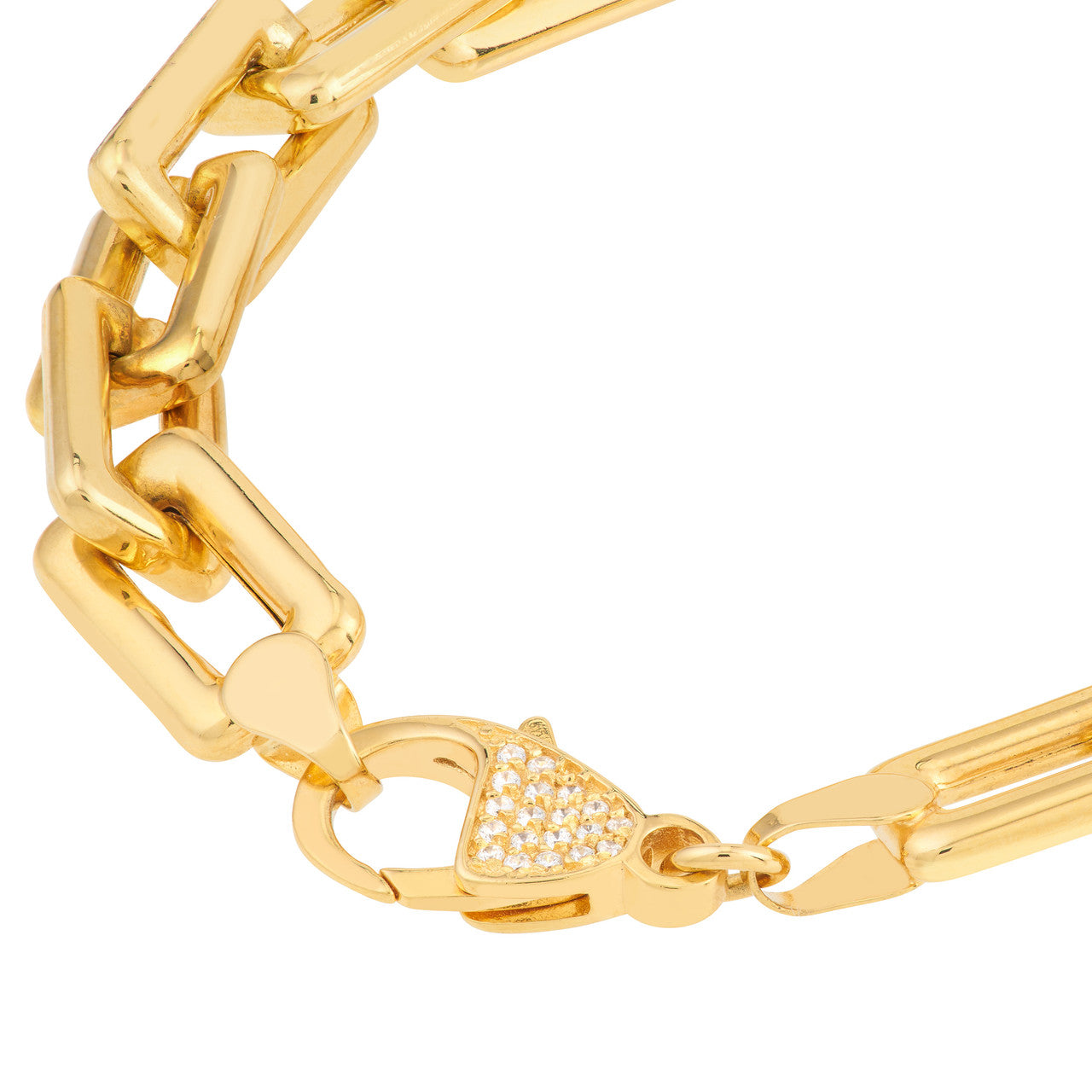 14k Gold Chunky Link Bracelet
