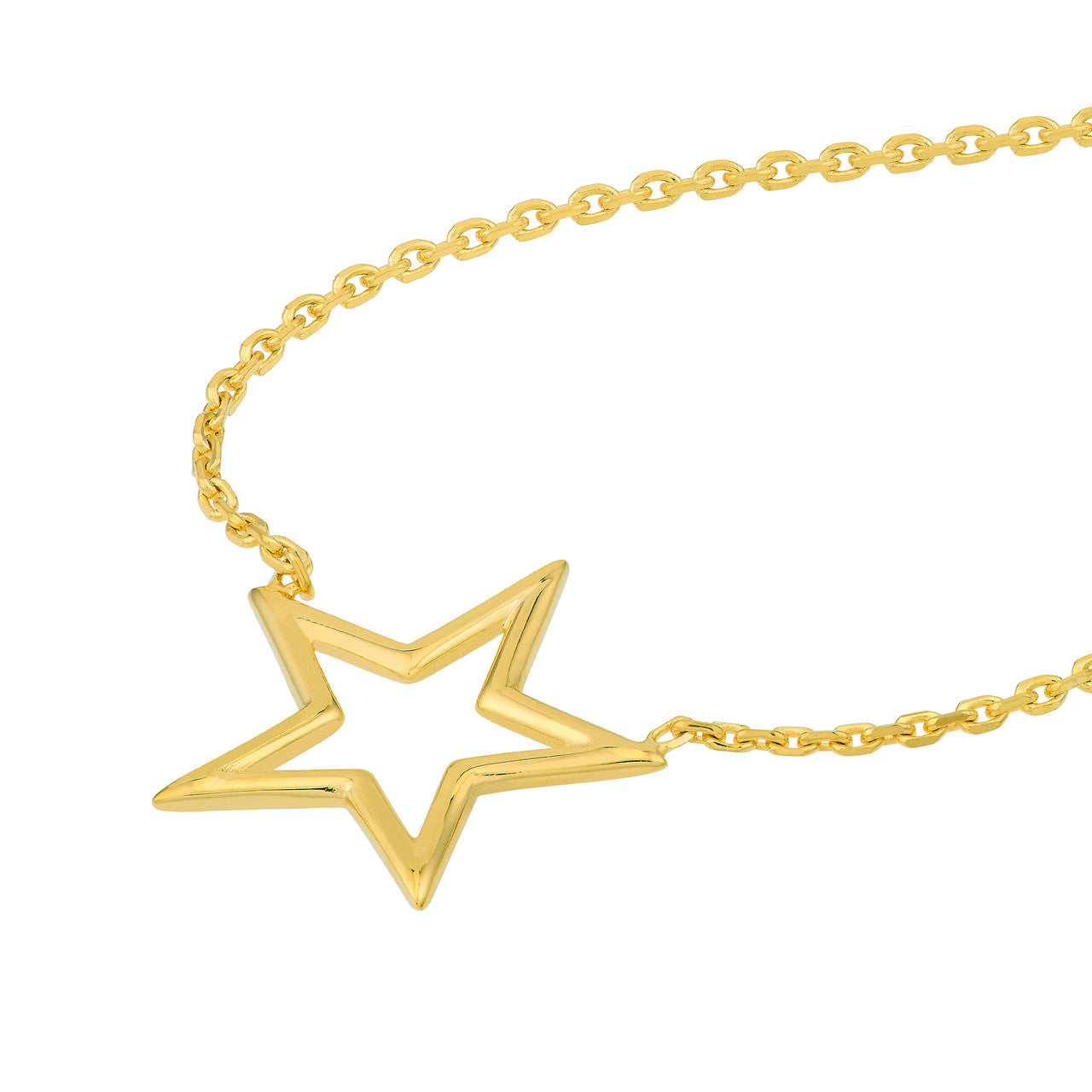 14k Gold Star Necklace