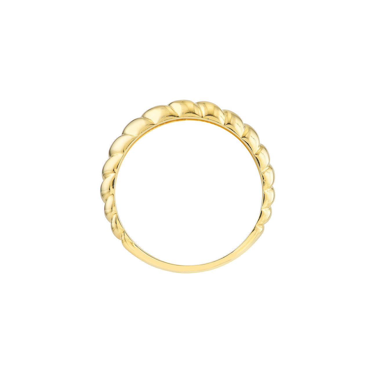14k Gold Croissant Ring