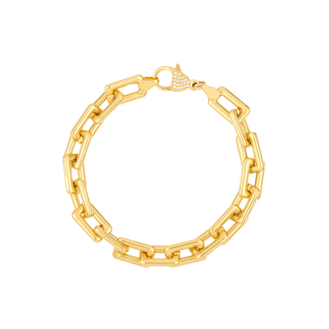14k Gold Chunky Link Bracelet
