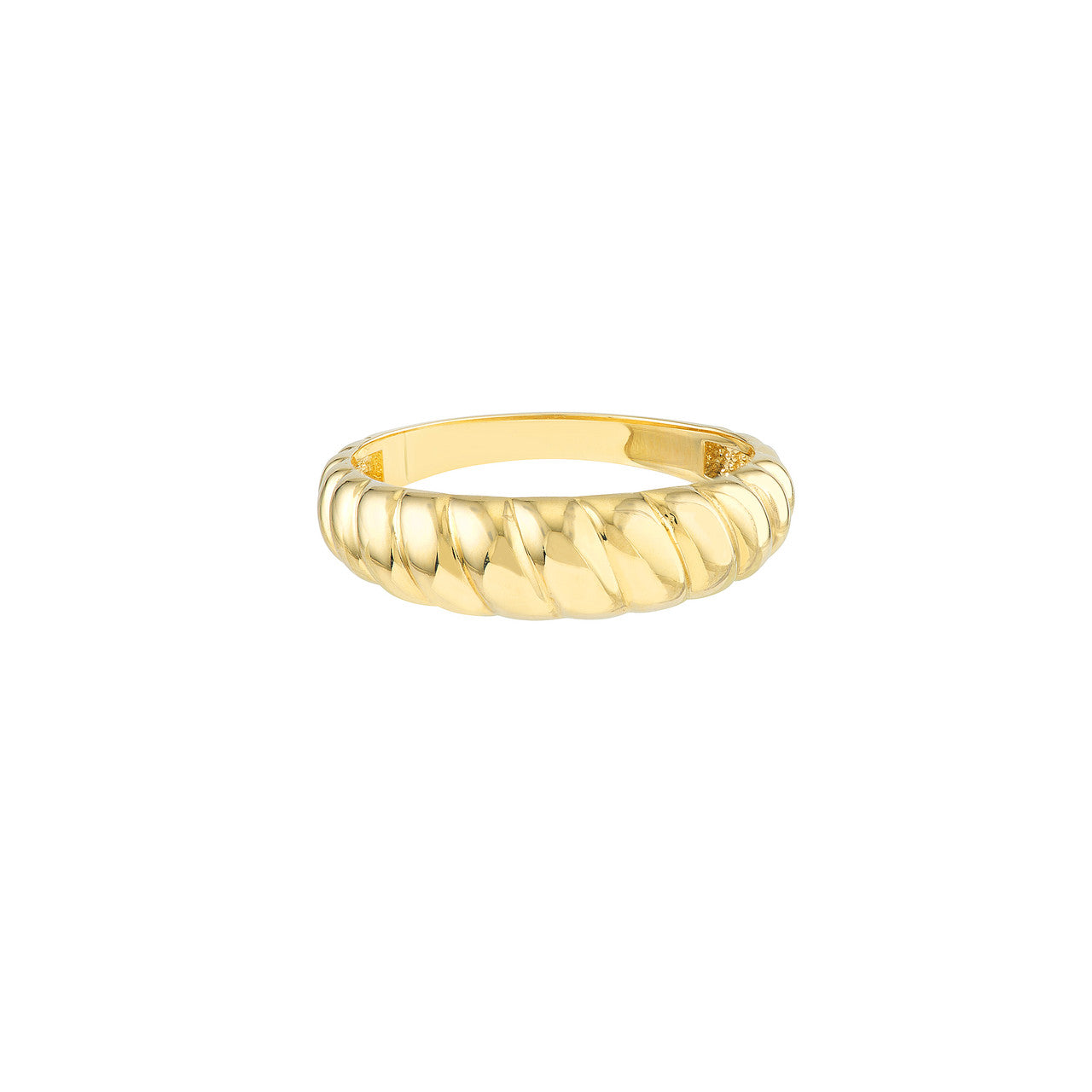 14k Gold Croissant Ring