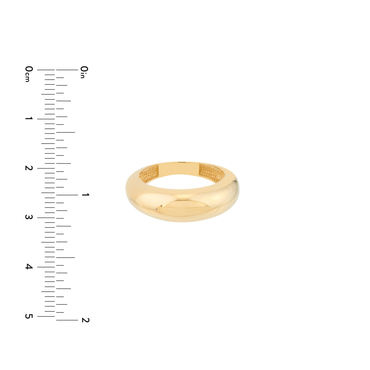 14k Gold Domed Ring