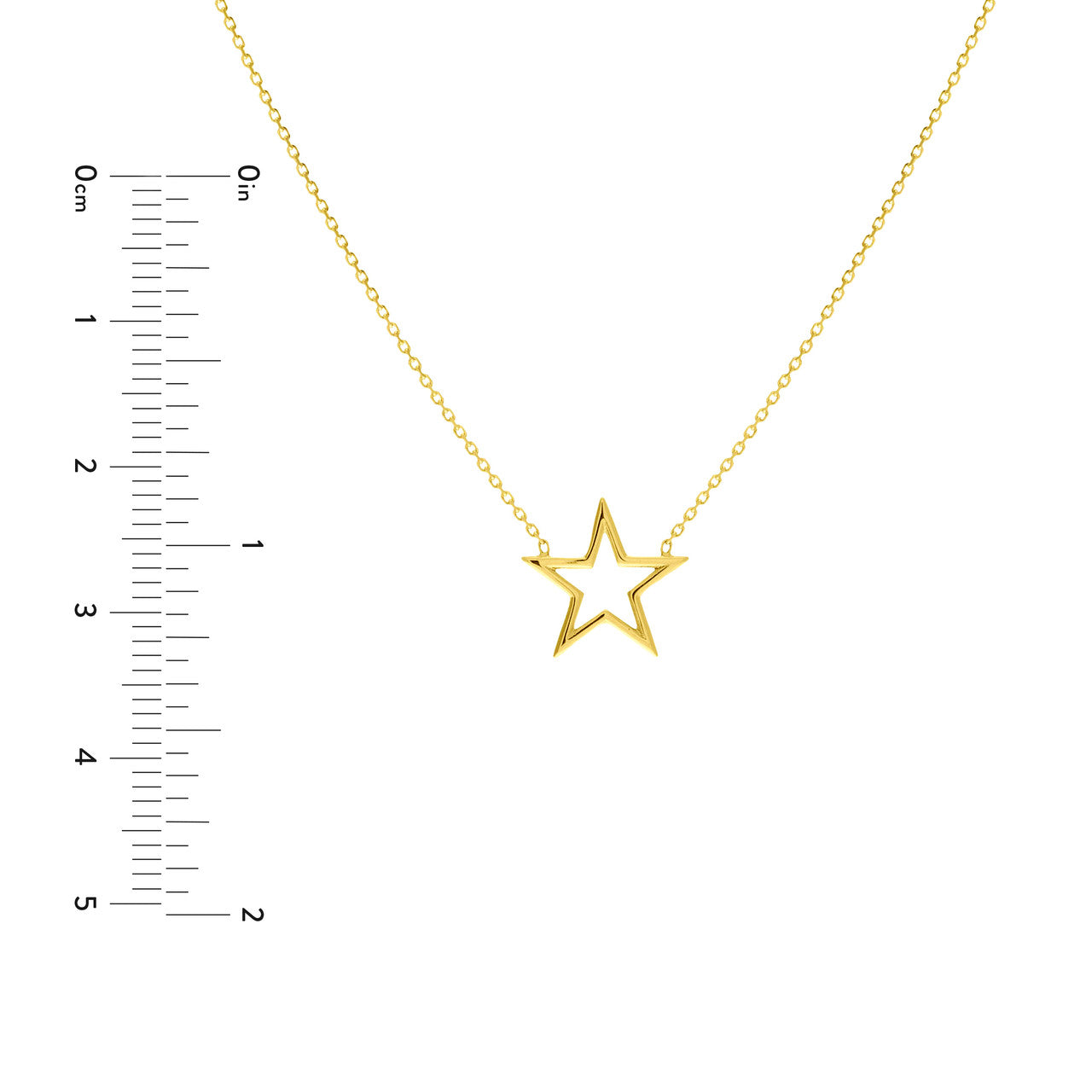 14k Gold Star Necklace
