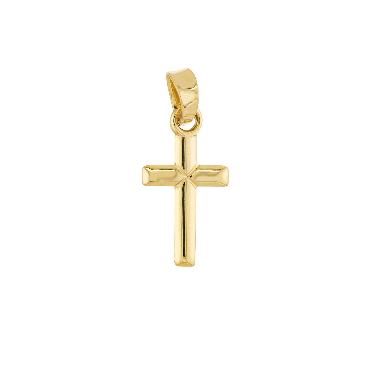 14k Gold Small Cross Pendant