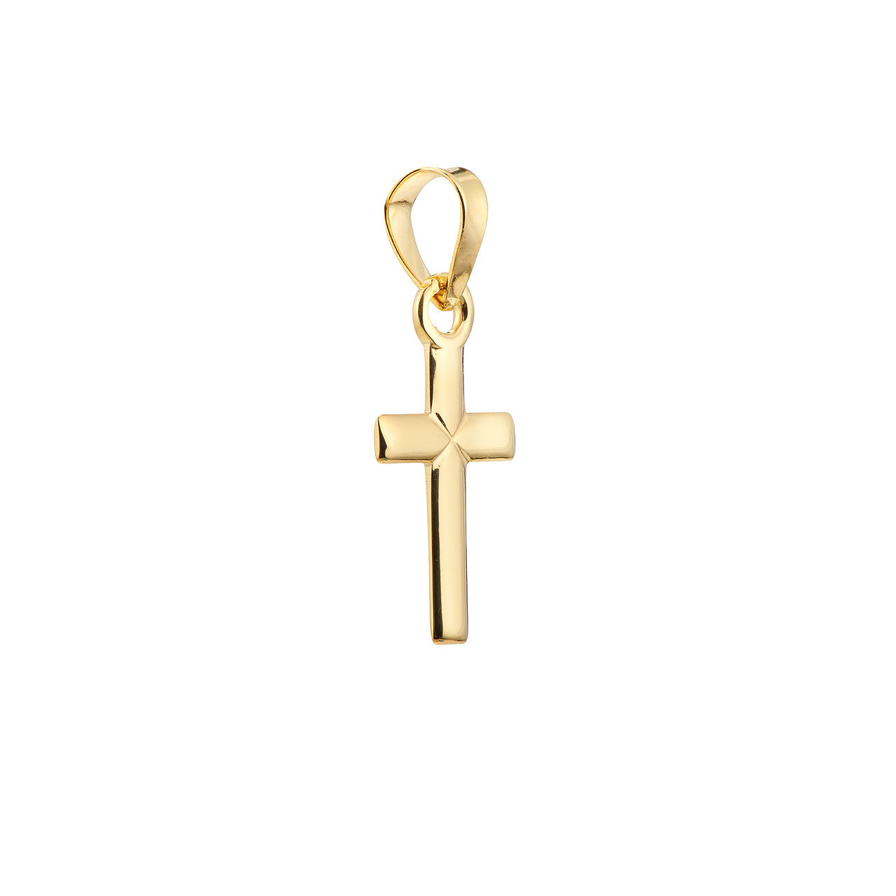 14k Gold Small Cross Pendant