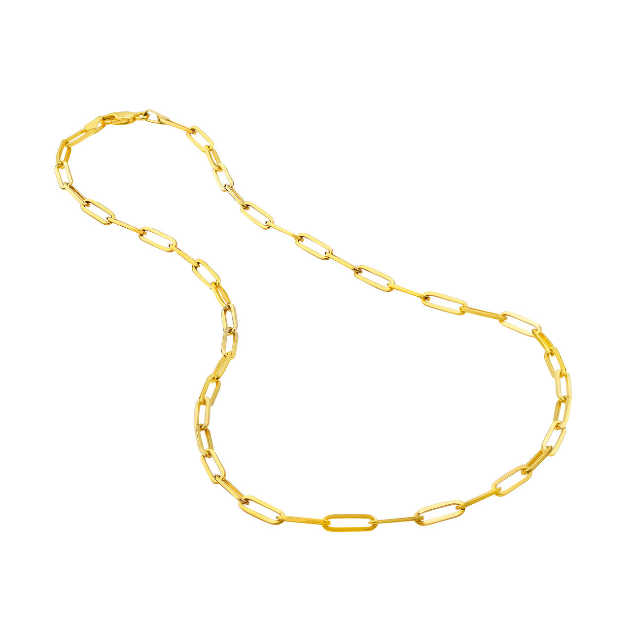 14k Gold Essential Paperclip Necklace