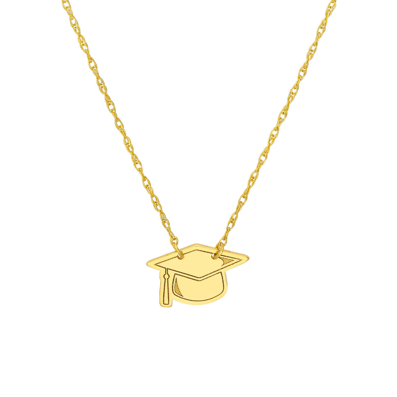 14k Gold graduate Hat ￼Necklace