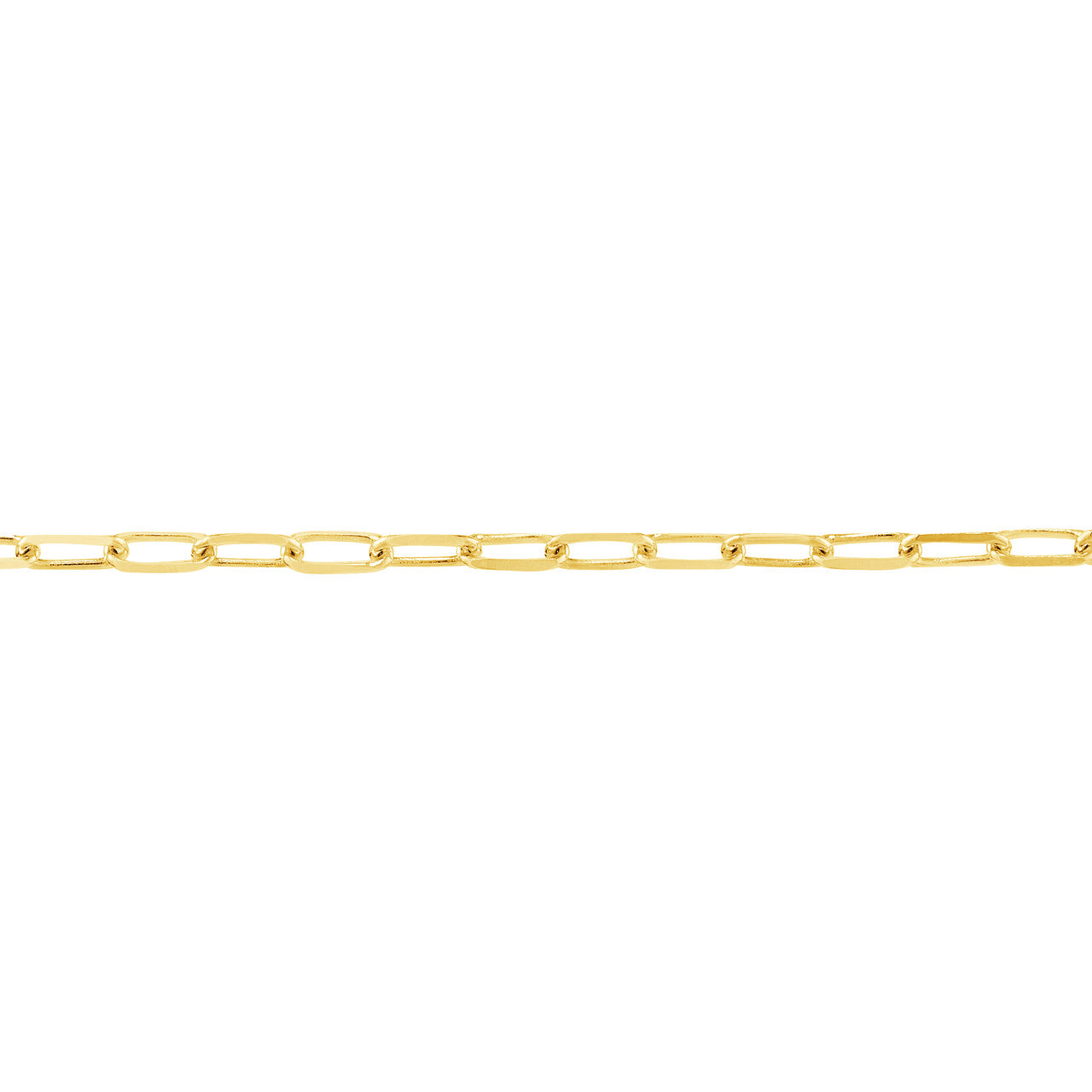 14k Paperclip Dainty Bracelet - Yellow Gold