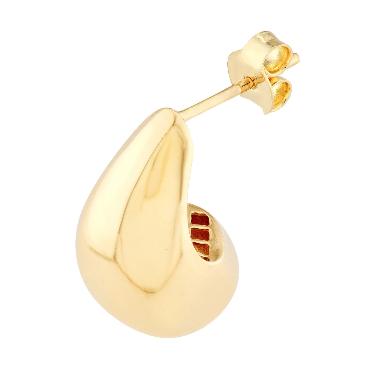 14k Best Selling Gold Puffy Teardrop Earrings