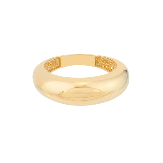 14k Gold Domed Ring